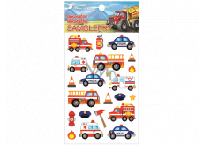 Plastic stickers Vehicles 10.5 x 19 cm