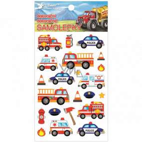 Plastic stickers Vehicles 10.5 x 19 cm