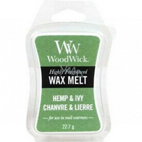 WoodWick Hemp & Ivy - Hemp and ivy fragrant wax for aroma lamp 22.7 g