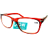 Berkeley Reading glasses +2 plastic red 1 piece MC2194