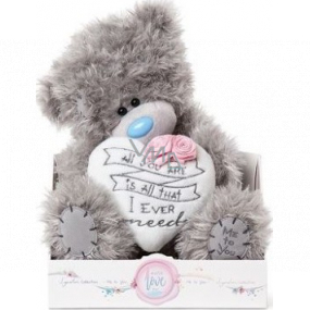 Me to You Teddy bear heart with rose 17 cm