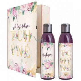 Bohemia Gifts Mother-in-law shower gel 200 ml + hair shampoo 200 ml, book cosmetic set