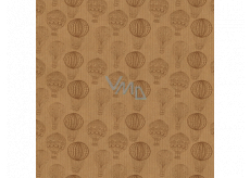 Apli Gift wrapping paper 70 x 200 cm Kraft Fun natural with balloons