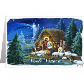 Nekupto Christmas card Nativity 115 x 170 mm F 3590