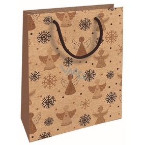 Nekupto Gift kraft bag 25 x 8 x 19 cm Christmas angels