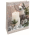 Nekupto Gift paper bag 32,5 x 26 x 13 cm Christmas candle silver