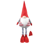 Leprechaun with red cap and telescopic legs 80 to 125 cm