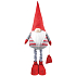 Leprechaun with red cap and telescopic legs 80 to 125 cm