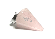 Rose pendulum natural stone 2,2 cm, stone of love