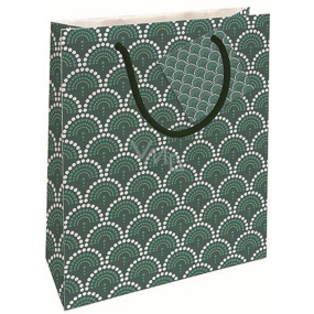 Nekupto Gift paper bag 23 x 18 x 10 cm Green fans