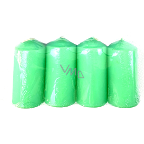 VeMDom Light green candle cylinder 40 x 80 mm 4 pieces