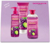Dermacol Aroma Moment Grape & Lime - Grapes & Lime shower gel 250 ml + liquid soap 250 ml + bath foam 500 ml, cosmetic set for women