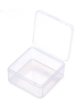 Clear plastic box 5.5 x 5.5 x 2 cm 1 piece