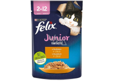 Felix Fantastic Junior capsule chicken in jelly, complete food for kittens up to 1 year 85 g