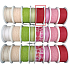 Nekupto Fabric ribbon Red with hearts 2,5 m x 25 mm