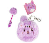 Albi 3in1 Fluffy case with pen and notepad Rabbit