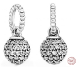 Charm Sterling silver 925 Peacock ball, pendant on bracelet symbol