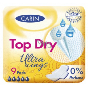 Carine Ultra Wings Top Dry intimate pads 9 pieces