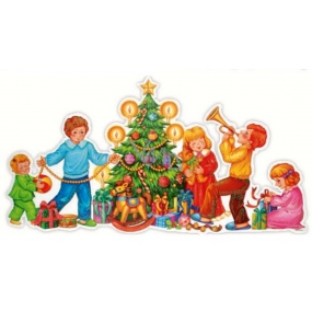 Window foil without glue children by the tree strip 42 x 22 cm
