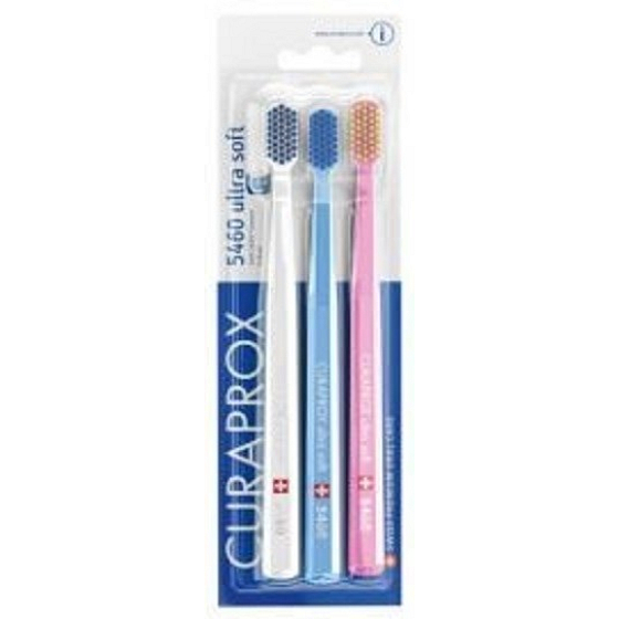Curaprox CS 5460 Ultra Soft the softest offered variant toothbrush 3 pieces