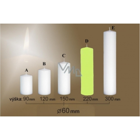 Lima Candle smooth light green cylinder 60 x 220 mm 1 piece