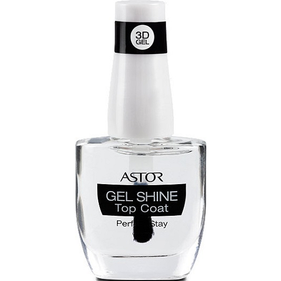 Astor Perfect Stay 3D Gel Shine Top Coat top nail polish 100 Transparent 12 ml
