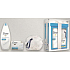 Dove Gentle Exfoliating nourishing shower gel 250 ml + Gentle Exfoliating cream tablet 100 g + sponge for washing, cosmetic set