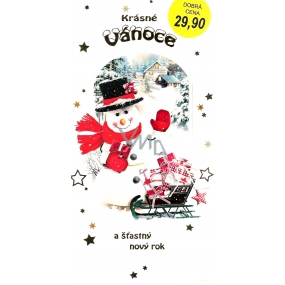Nekupto Greeting Card For Christmas Beautiful Christmas Snowman