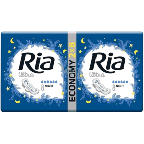 Ria Ultra Night night sanitary pads with wings 16 pieces