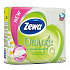Zewa Deluxe Aqua Tube Camomile Comfort perfumed toilet paper 3 ply 150 pieces 4 pieces, roll that can be rinsed