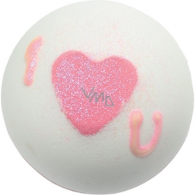 Bomb Cosmetics Glittering heart Sparkling ballistic bath ball 160 g