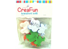 CreaFun Self-adhesive decoration Frog 4 x 6.3 cm, 3 x 5 cm 8 pieces