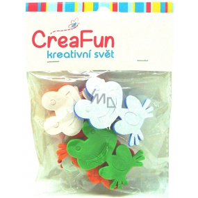 CreaFun Self-adhesive decoration Frog 4 x 6.3 cm, 3 x 5 cm 8 pieces