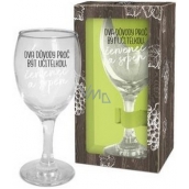 Albi Můj Bar Wine glass Two reasons to be a teacher 220 ml