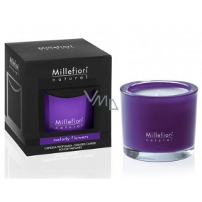 Millefiori Milano Natural Melody Flowers - Chords of flowers Scented candle burns for up to 60 hours 180 g