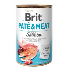 Brit Paté & Meat salmon and chicken pure meat paté complete dog food 400 g