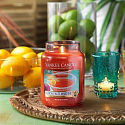 Yankee Candle Passion Fruit Martini - Tropical cocktail with Martini scented candle Classic large glass 623 g