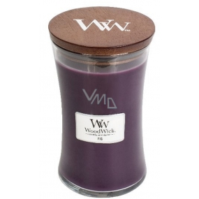 WoodWick Fig - Fig scented candle with wooden wick and lid glass large 609.5 g
