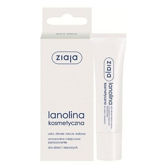 Ziaja Lanolín cosmetic universal cream for lips, hands, elbows, knees for children and adults 10 g