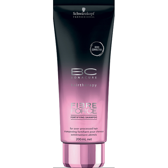 Schwarzkopf Professional BC Bonacure Fiber Force Fortifying Strengthening Shampoo for Damaged Hair 200 ml