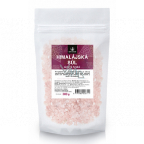 Allnature Himalayan salt pink coarse contains, inter alia, magnesium, calcium, potassium and iron 500 g