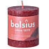 Bolsius Rustic candle burgundy cylinder 68 x 80 mm