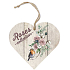 Bohemia Gifts Wooden laundry scented heart Roses collection 7,5 cm