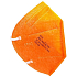 Bari Medical Respirator mouth guard 5-layer FFP2 face mask orange 1 piece