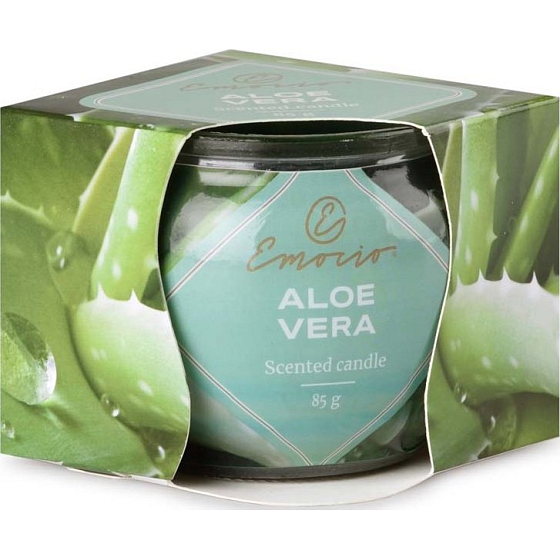 Emocio Aloe Vera - Aloe Vera scented candle glass 70 x 62 mm 85 g