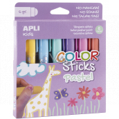 Apli Color Sticks tempera dry pastel colours 6 x 6 g, set