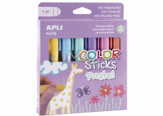 Apli Color Sticks tempera dry pastel colours 6 x 6 g, set