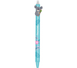 Colorino Rubberized pen Koala green, blue refill 0,5 mm
