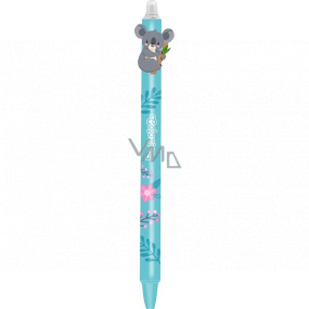 Colorino Rubberized pen Koala green, blue refill 0,5 mm