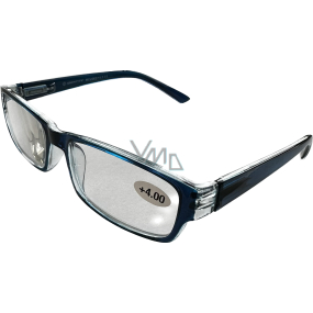 Berkeley Reading dioptric glasses +4.0 plastic blue 1 piece MC2062